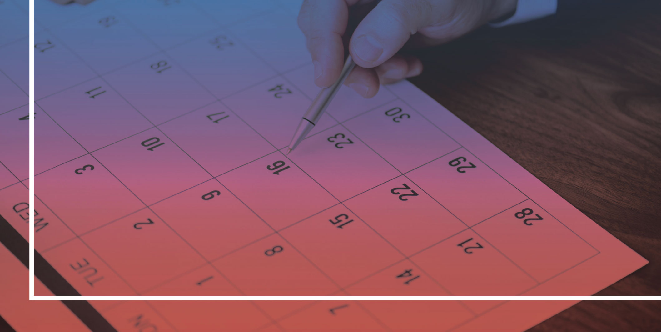 fiche 9 - calendrier - organisation du travail